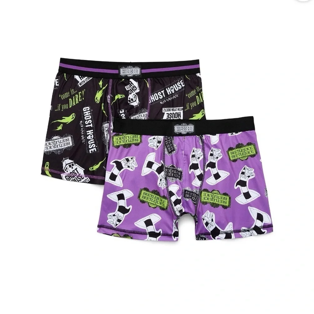 Beetlejuice Men's Boxer Briefs, 2-Pack